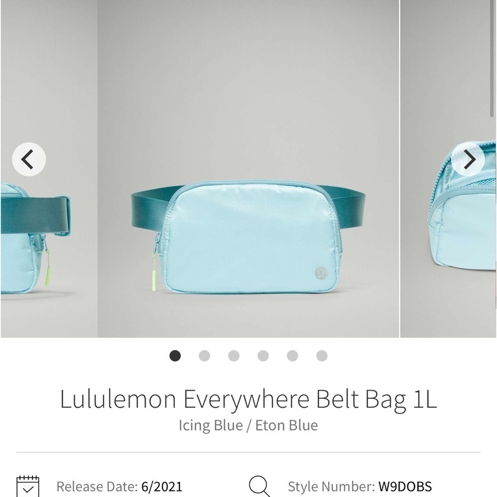 Lululemon Everywhere Belt Bag 1L * Icing Blue / Eton Blue